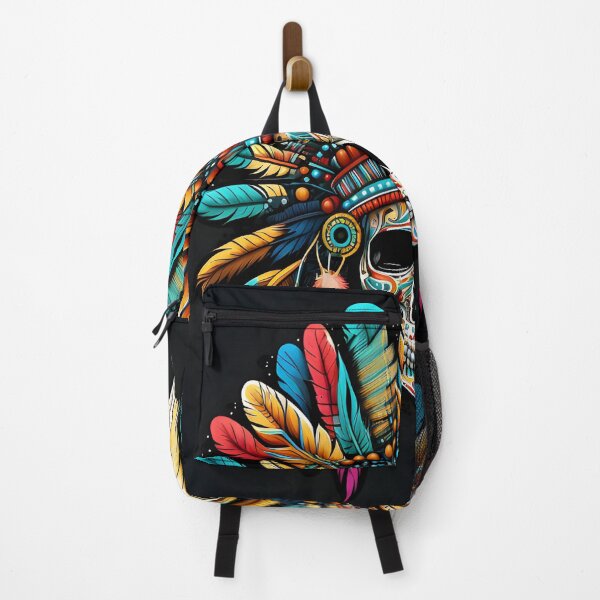 Item preview, Native American Featherhead Skull AI Art designed and sold by cy312.