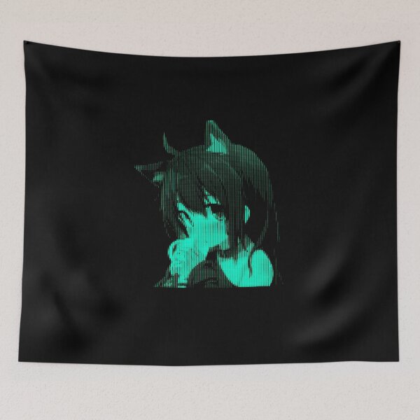 Item preview, pixelate anime girl cat ear designed and sold by RecoveryTees.