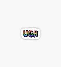 rainbow ugh Sticker