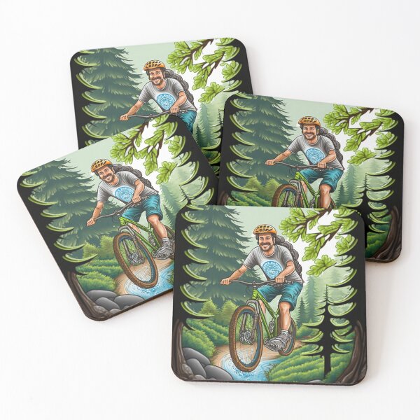 Item preview, Mountain Biking Through the Woods | Excitement | Adventure designed and sold by ArtfulDelights.
