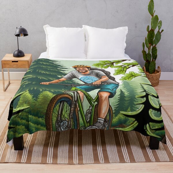 Item preview, Mountain Biking Through the Woods | Excitement | Adventure designed and sold by ArtfulDelights.