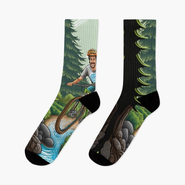 Item preview, Mountain Biking Through the Woods | Excitement | Adventure designed and sold by ArtfulDelights.