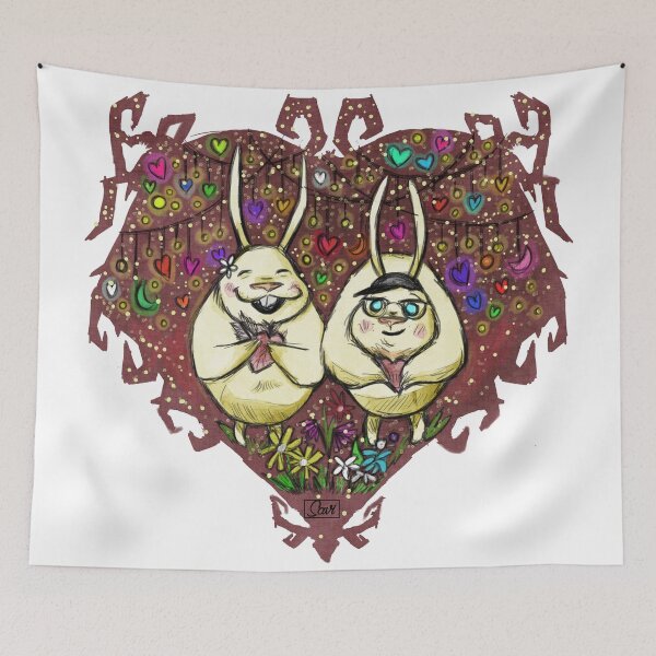 Item preview, Bunny Love ( Christmas / Valentine Dont Starve Fanart 4 ) designed and sold by Savi Singh.