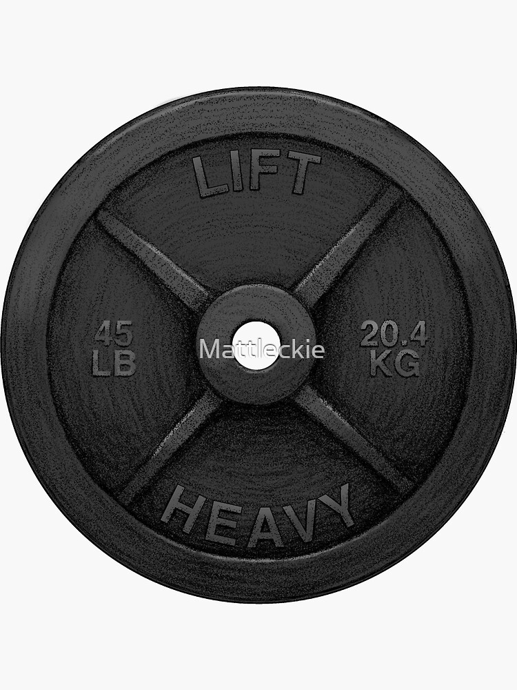 Thumbnail 3 of 3, Sticker, Lift Heavy designed and sold by Mattleckie.