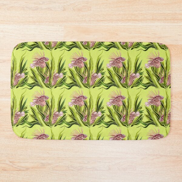 Item preview, Lionfish design on lime green background. designed and sold by Lilly-Rune.