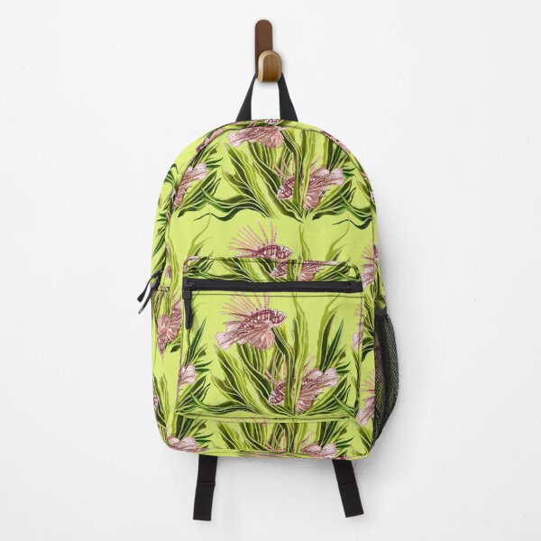 Item preview, Lionfish design on lime green background. designed and sold by Lilly-Rune.