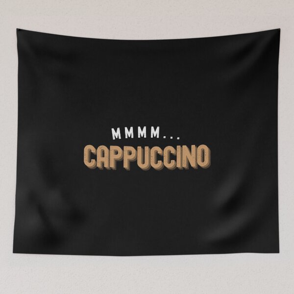 Item preview, Mmmm... cappuccino coffee | Tasty caffeine~ designed and sold by AllInCoffee.
