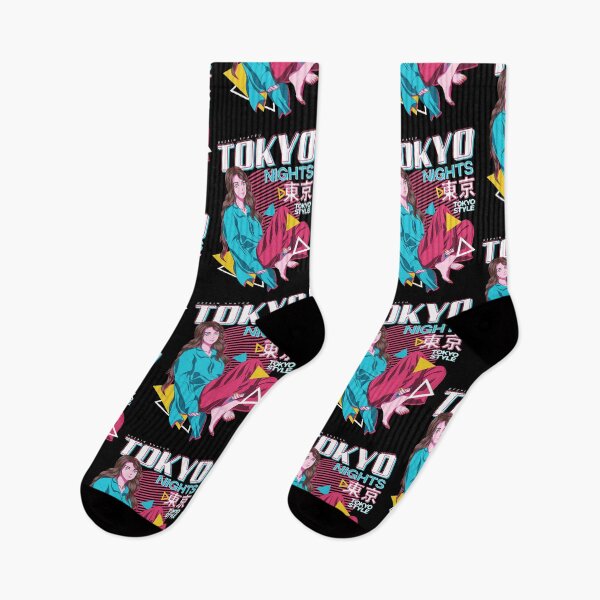 Item preview, TOKYO NIGHTS retro cute japanese aesthetic design illustration designed and sold by DezainShatsu.