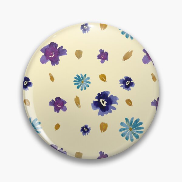 Artikelvorschau, Viola daisy peony petal beige pattern watercolor entworfen und verkauft von Yana Mustafina | Boho Soulful Designs.