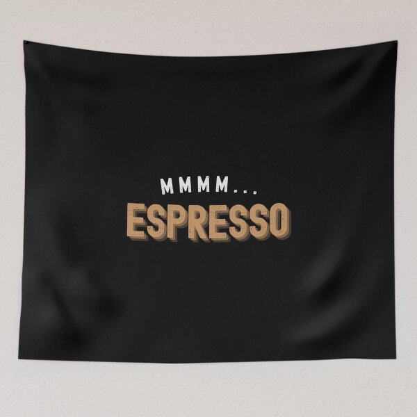 Item preview, Mmmm... espresso coffee | Tasty caffeine~ designed and sold by AllInCoffee.
