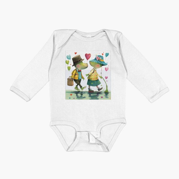 Puddle Fun by iServalan Kids' Illustration Art by Tale Teller Club Books Long Sleeve Baby One-Piece