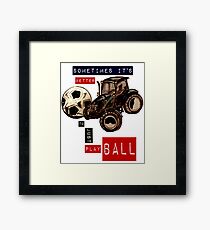 Tractor Football Humour Framed Print
