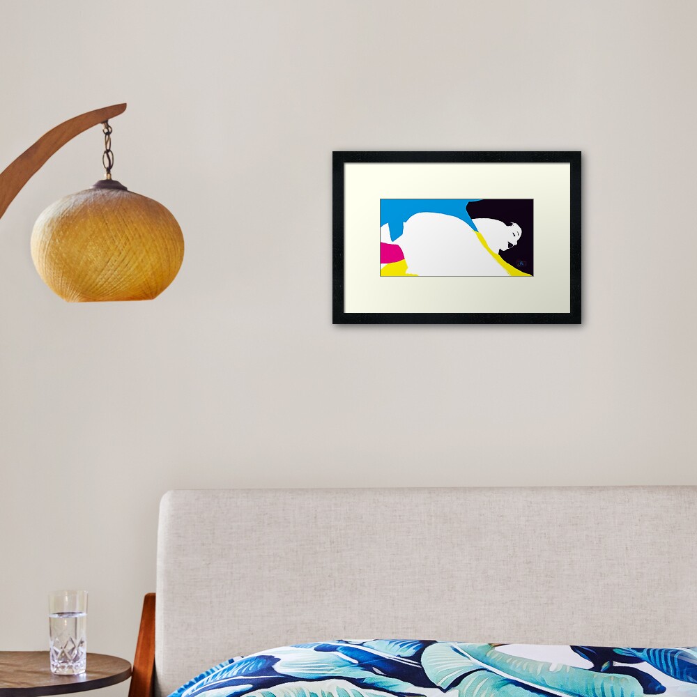 quadricromia quattro Framed Art Print