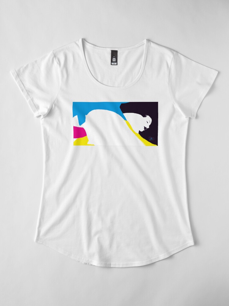 Alternate view of quadricromia quattro Premium Scoop T-Shirt