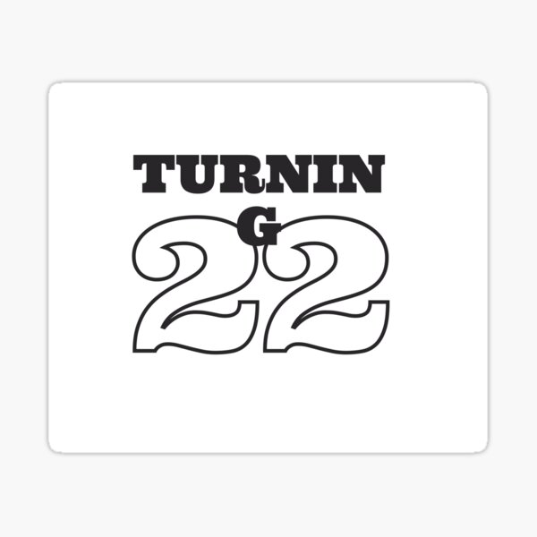 "TURNING22" Sticker for Sale by bdwikmal2 | Redbubble