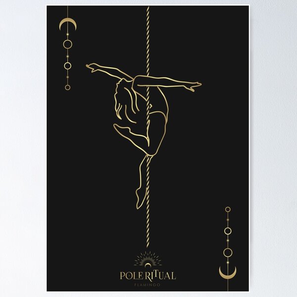 Item preview, Pole dancing illustration designed and sold by MarieBlly.