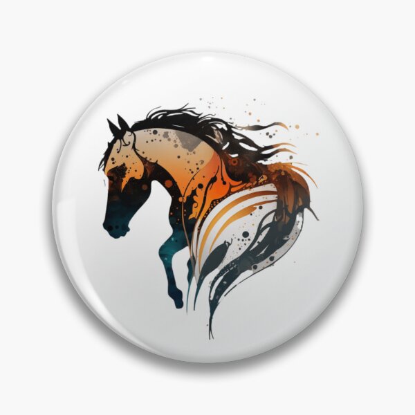 Item preview, Orange Abstract Horse Lover Design designed and sold by EnzoZs.