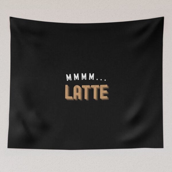Item preview, Mmmm... latte coffee | Tasty caffeine~ designed and sold by AllInCoffee.