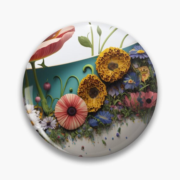 Item preview, A  giant tea cup overflowing with flowers 2 designed and sold by jetaiart.