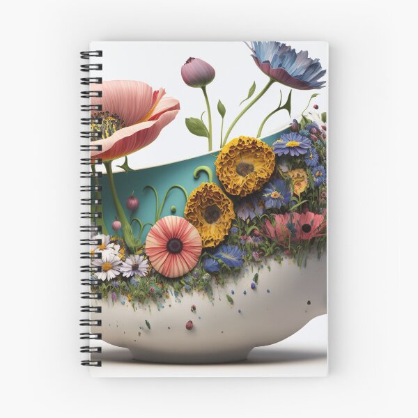 Item preview, A  giant tea cup overflowing with flowers 2 designed and sold by jetaiart.