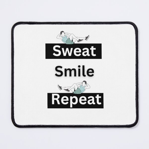 Item preview, Fitness Motivation - Sweat. Smile. Repeat. designed and sold by BobbyTee Merch.