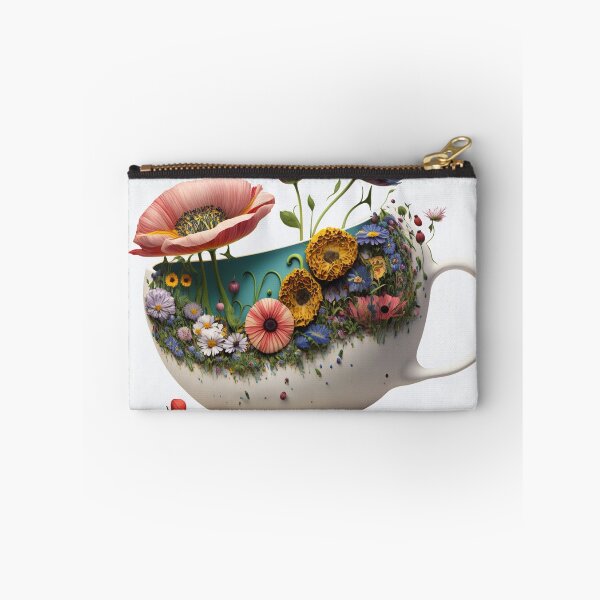 Item preview, A  giant tea cup overflowing with flowers 2 designed and sold by jetaiart.