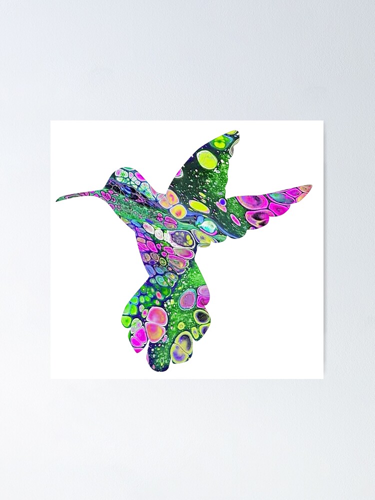 Poster for Sale avec l'œuvre « Colibri, Colibri, Cadeaux de colibri,  Peinture de colibri, Impression de colibri, Tasse de colibri, Art de colibri,  Ornement de colibri, T-shirt de colibri, Colibri de Noël, »
