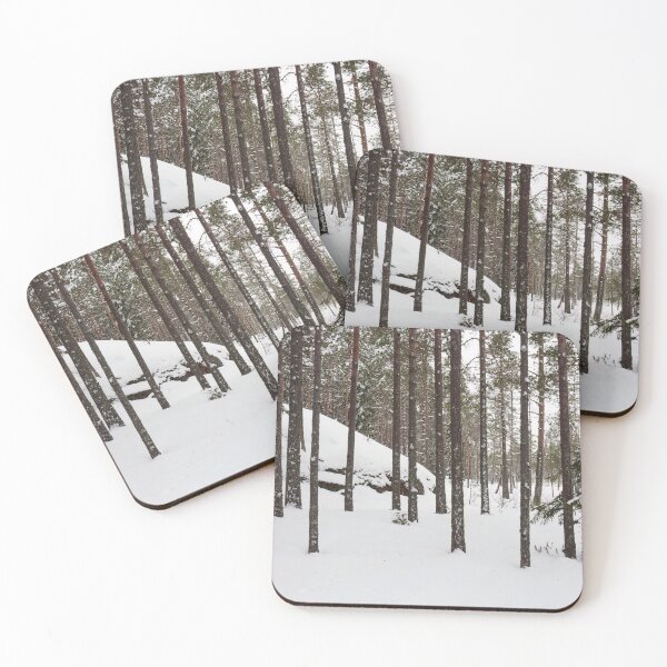 Item preview, Pines and snowy hillside designed and sold by Jouko Lehto Photography.