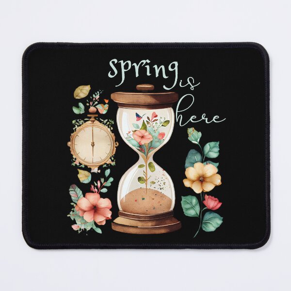 Item preview, Spring Is Here - Watercolour Hourglass and Flowers  designed and sold by CreativNode.