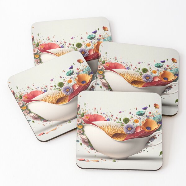 Item preview, A  giant tea cup overflowing with flowers 3 designed and sold by jetaiart.