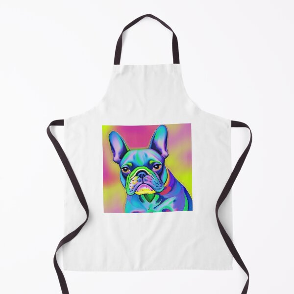 Item preview, colorful french bulldog portrait designed and sold by JuliVogel.