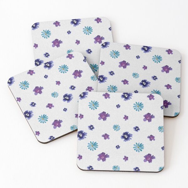 Artikelvorschau, Violet viola flower textured pattern a watercolor entworfen und verkauft von Yana Mustafina | Boho Soulful Designs.
