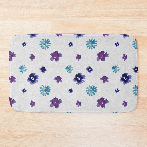 Aperçu de l'œuvre Violet viola flower textured pattern a watercolor  créée et vendue par Yana Mustafina | Boho Soulful Designs.
