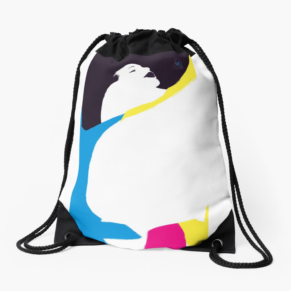 quadricromia quattro Drawstring Bag