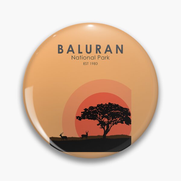 Artikelvorschau, Baluran Nationalpark Indonesien Reisekunst Vintage entworfen und verkauft von KrisSidDesigns.