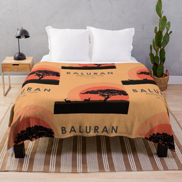 Item preview, Baluran National Park Indonesia Travel Art Vintage designed and sold by KrisSidDesigns.