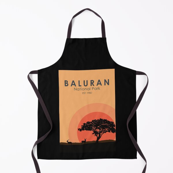 Item preview, Baluran National Park Indonesia Travel Art Vintage designed and sold by KrisSidDesigns.