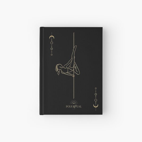 Pole dancing illustration Hardcover Journal