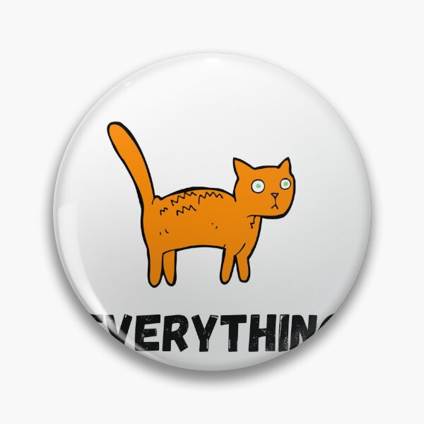 Aperçu de l'œuvre It's fine I'm fine everything is fine cat shirt créée et vendue par RudeCotton.