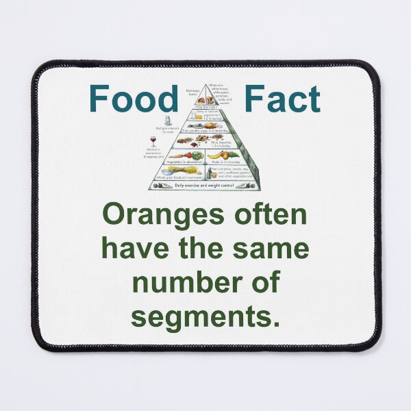 Item preview, Oranges Often Have The Same Number  - Food Fact designed and sold by CrankyOldDude.