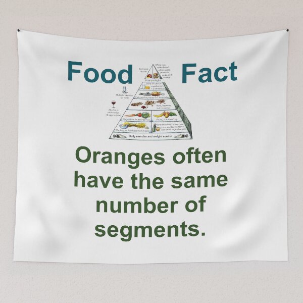 Item preview, Oranges Often Have The Same Number  - Food Fact designed and sold by CrankyOldDude.