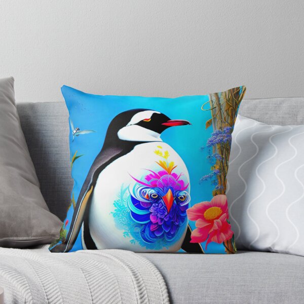 Artikelvorschau, Pinguin mit Eulen-Tattoo in Fantasy Flower World entworfen und verkauft von FantasyEmpire.