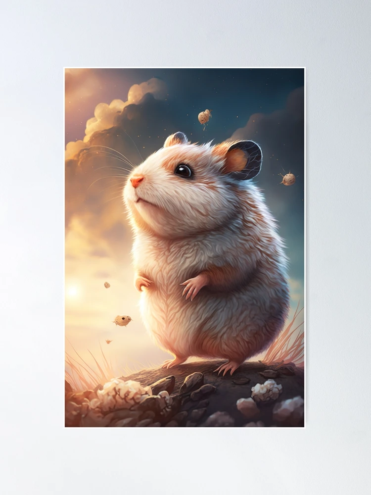 Hamster n7 Poster by Les Classics - Pixels