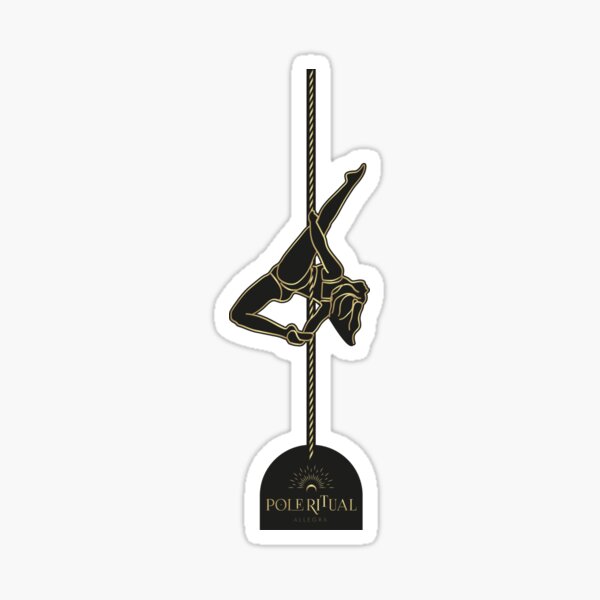 Pole dancing illustration Sticker