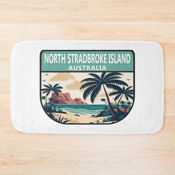 Item preview, North Stradbroke Island Australia Retro Emblem designed and sold by KrisSidDesigns.