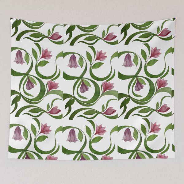 Item preview, hand drawn floral pattern designed and sold by stupidpotato1.