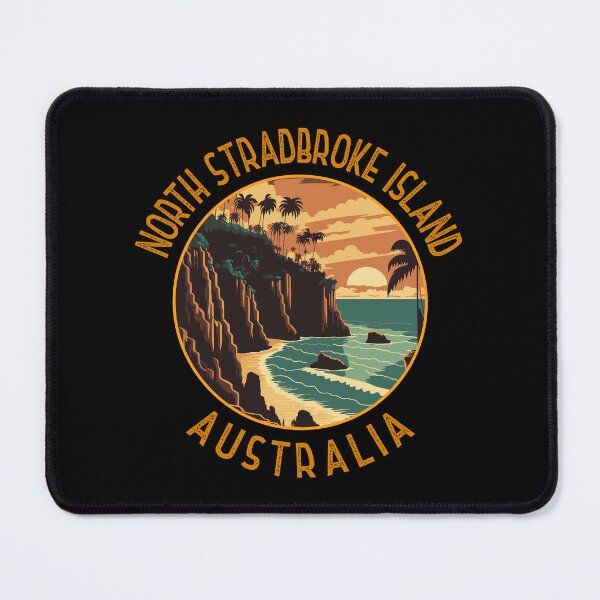 Item preview, North Stradbroke Island Australia Distressed Circle designed and sold by KrisSidDesigns.