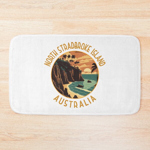 Item preview, North Stradbroke Island Australia Distressed Circle designed and sold by KrisSidDesigns.