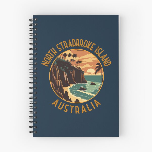 Item preview, North Stradbroke Island Australia Distressed Circle designed and sold by KrisSidDesigns.