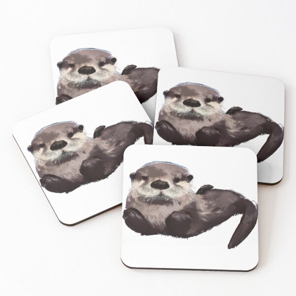 Item preview, Cute Sea Otter Digital Art Best Design designed and sold by MerchGiants.